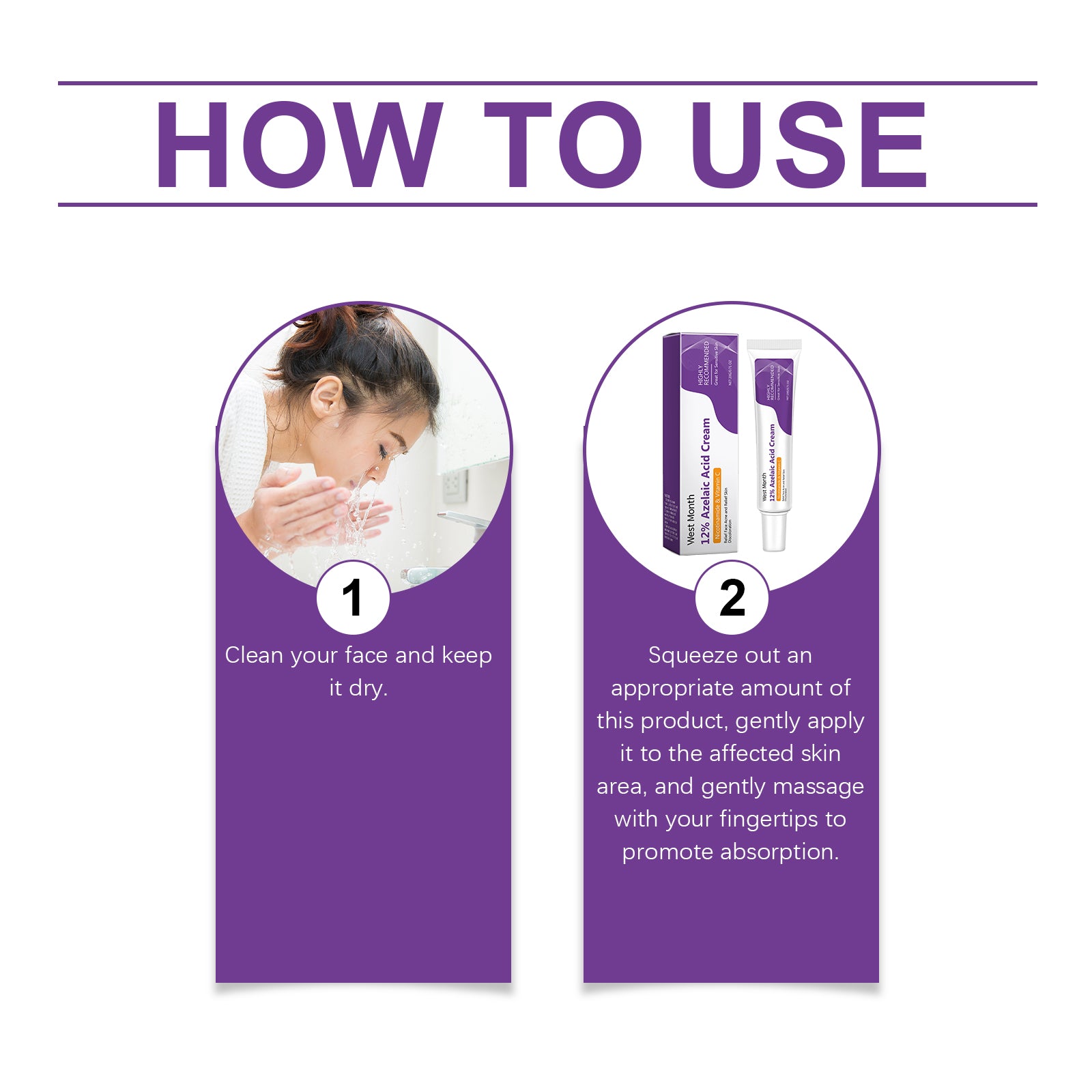West&Month Azelaic Acid Repair Cream, Gently Repair Facial Skin Cleansing Cream 5 f7c2053a-74b0-4860-a281-7e4e7de3dee5 null