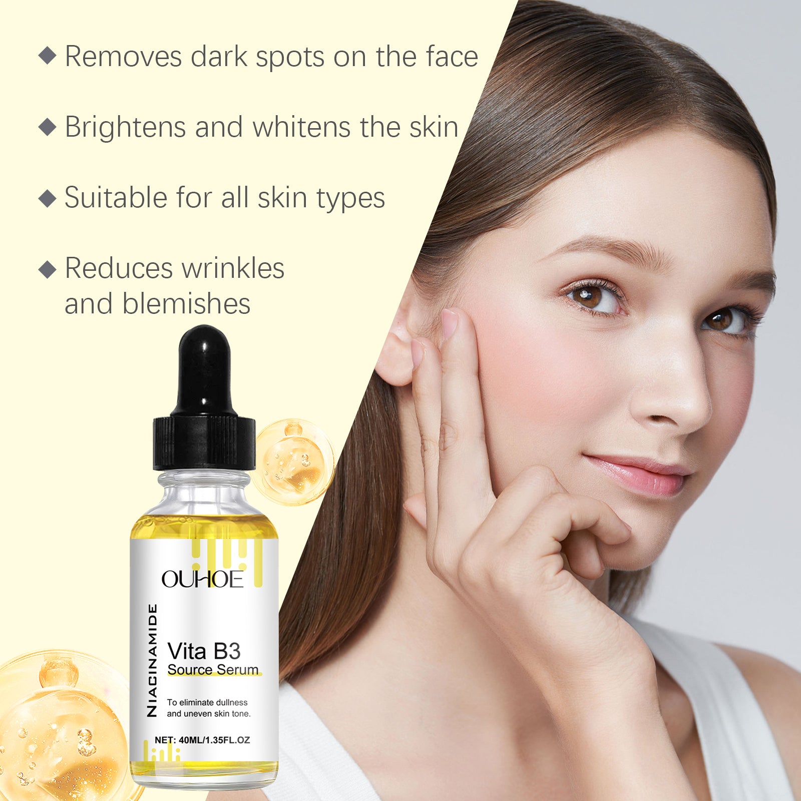 OUHOE Face Serum Moisturizes Facial Skin With Moisture Lock Hydrating Vitamin B3 Serum 5 f8da8bcb-3720-4c49-8edf-e9cb205a7656 null